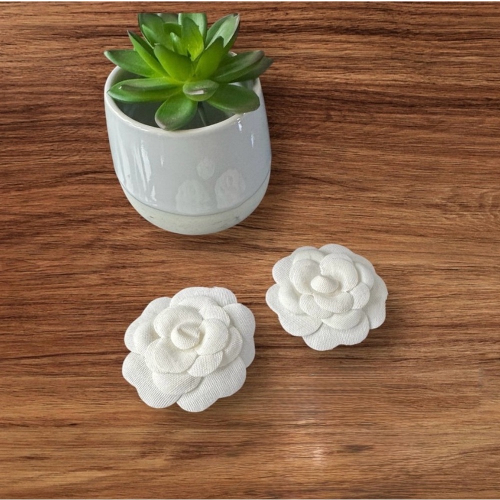 Chanel Camellia flower set 2 pieces